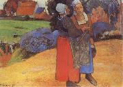 Paul Gauguin Breton Peasants oil painting reproduction